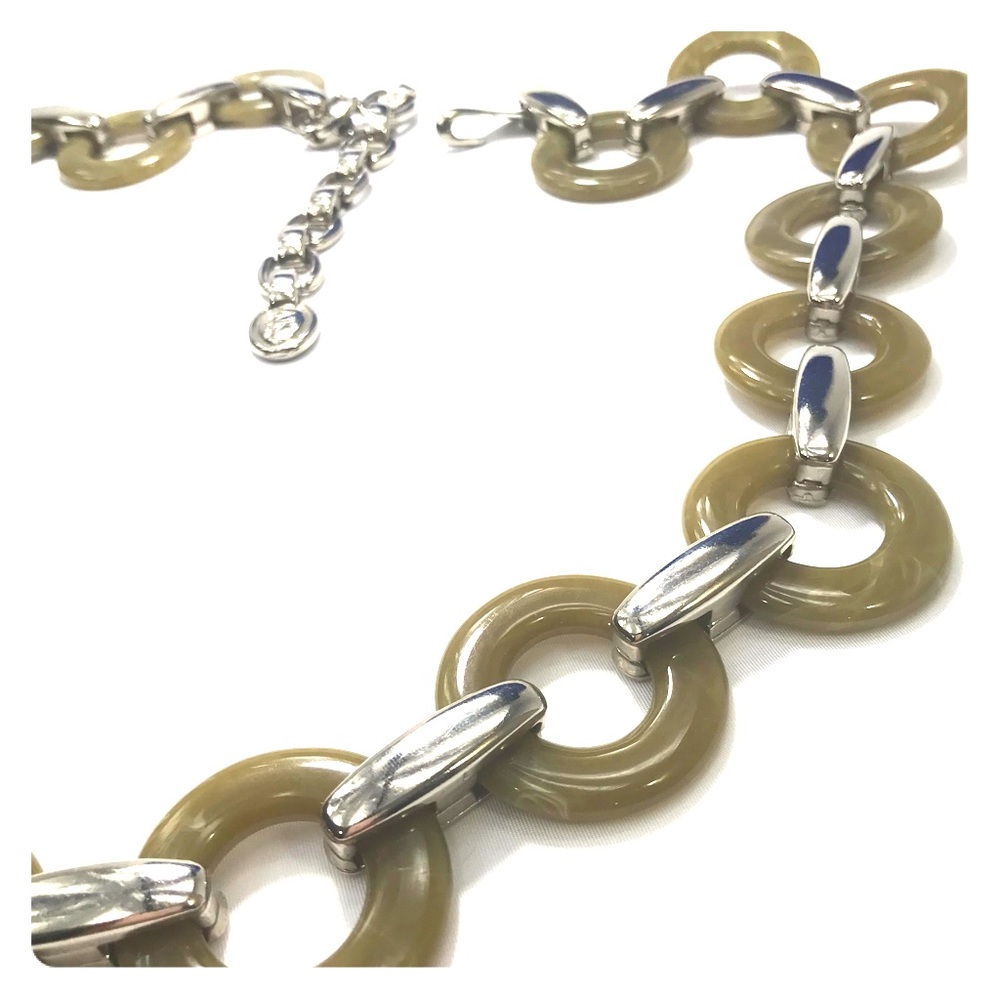 💠1980’s Anne Klein Stainless Chain Belt